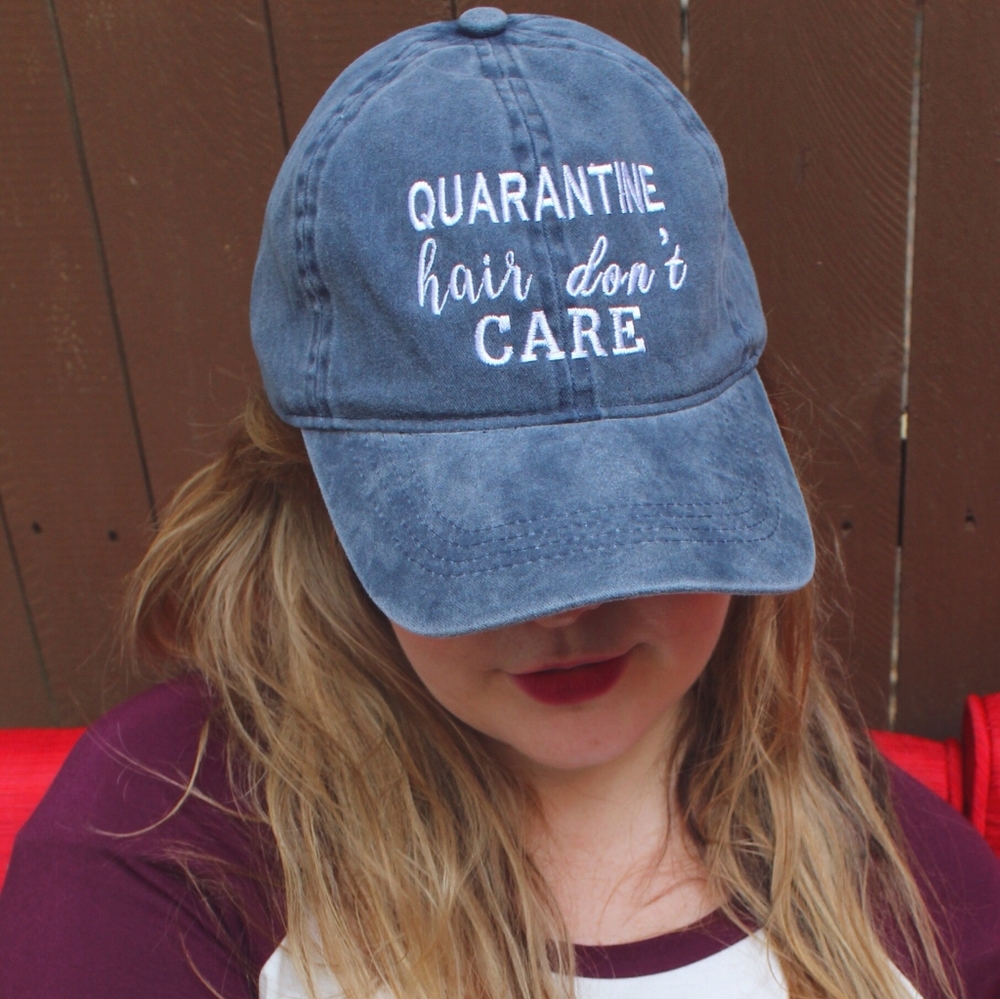 Super cute Quarantine Hair Dont Care Hat / Cap
